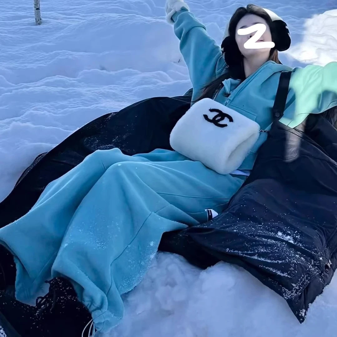 松弛感慵懒风套装女秋冬新款加厚保暖宽松显瘦长袖外套长裤两件套