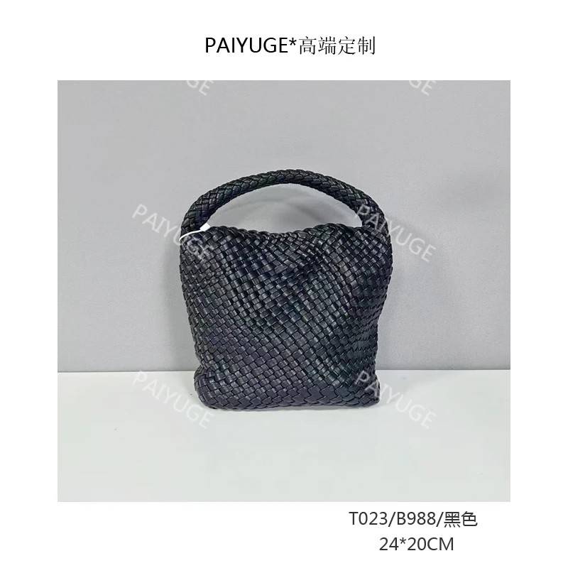 T023/988/黑色 paiyuge高端订制百搭女士手提单肩斜挎包2261