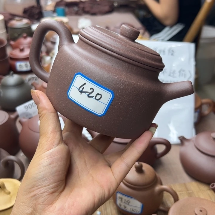茶壶紫砂紫泥瑕疵420