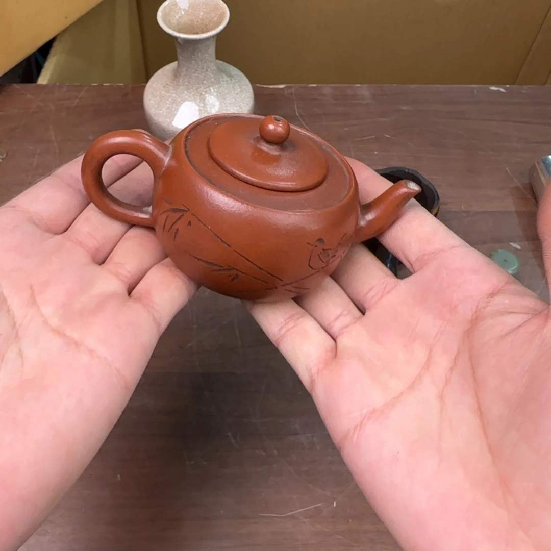 紫砂陶瓷孤品单件车里拍