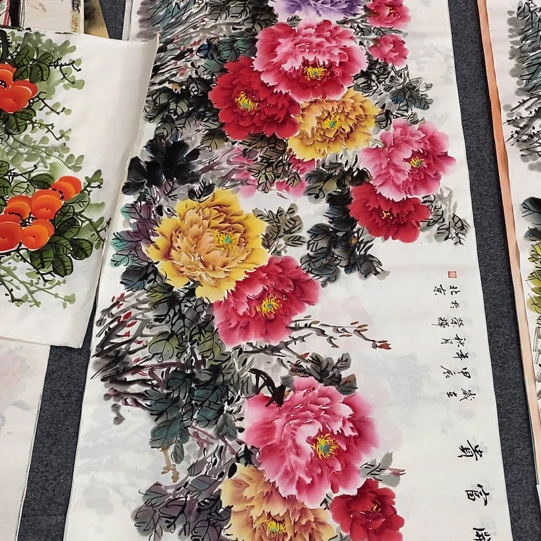 国画画画真的画画画