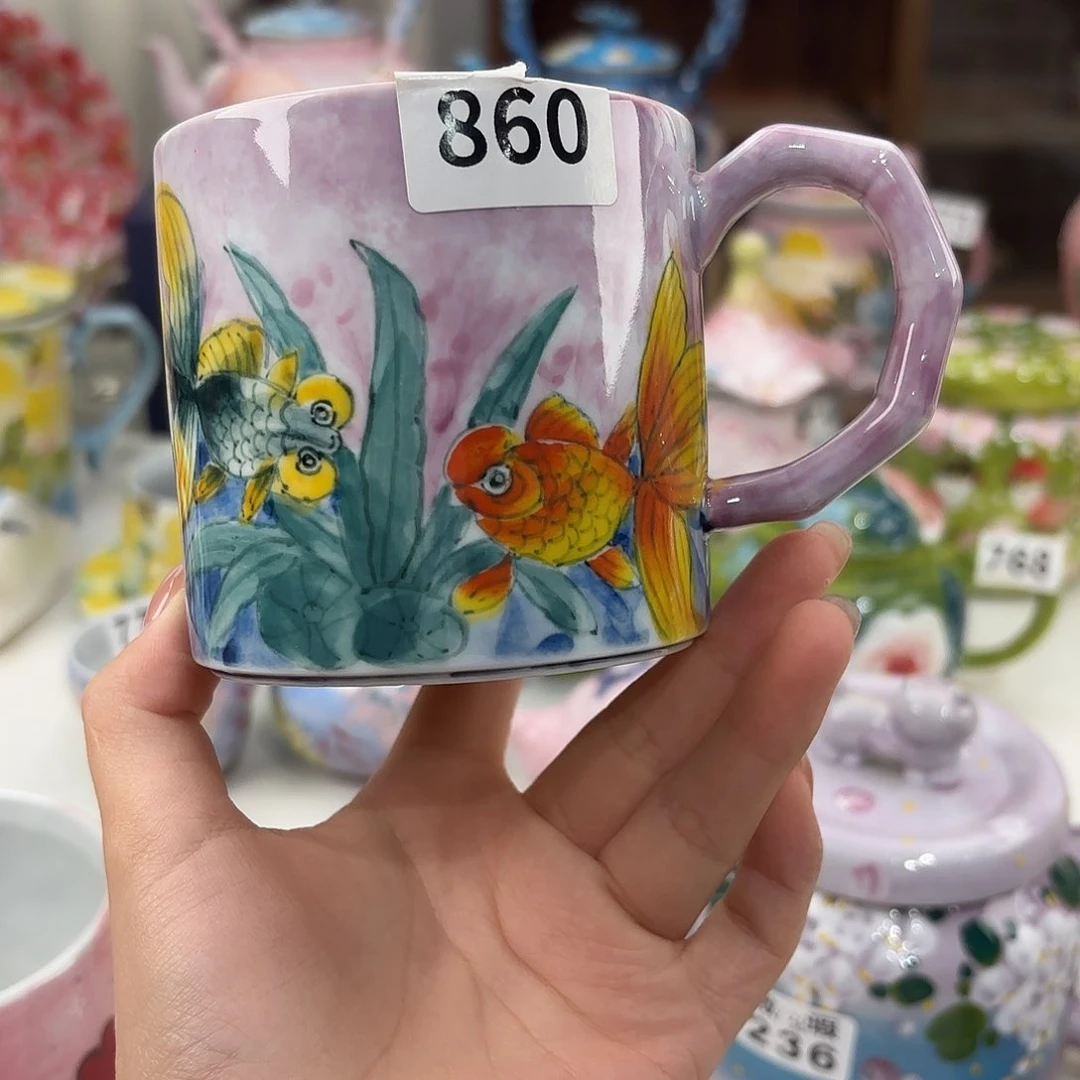 景德镇手绘高温釉下彩陶瓷茶具