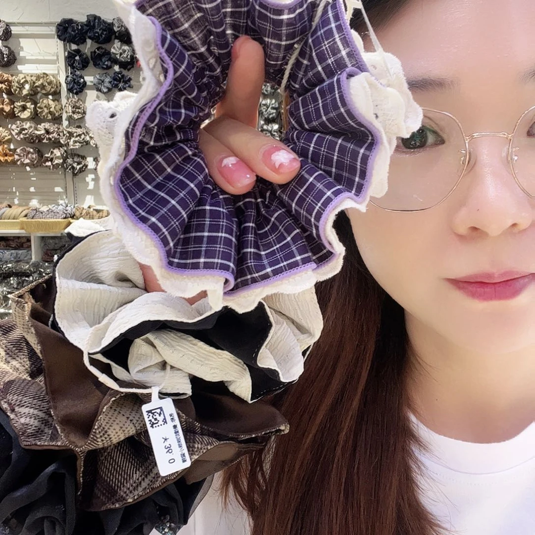 布艺非金属蕾丝紫色