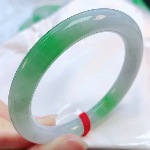 未镶嵌手镯翡翠53圆条882164