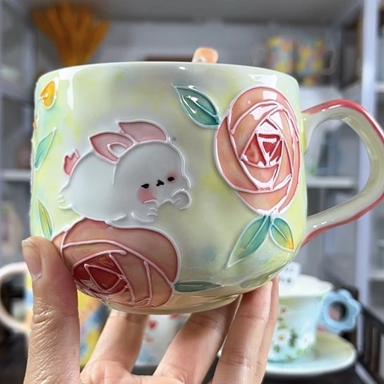 手绘高温釉下彩陶瓷