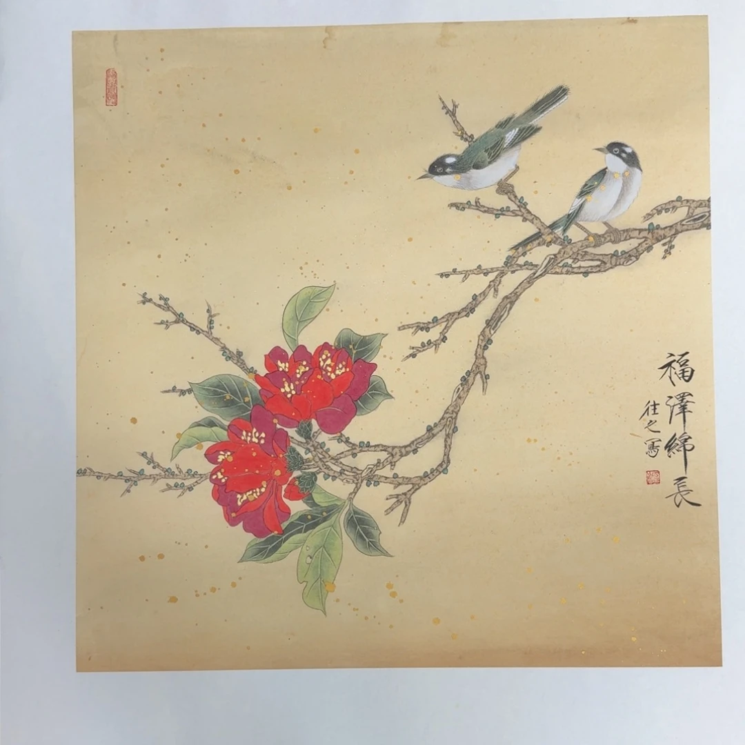 国画国画作品山水花鸟纯手绘