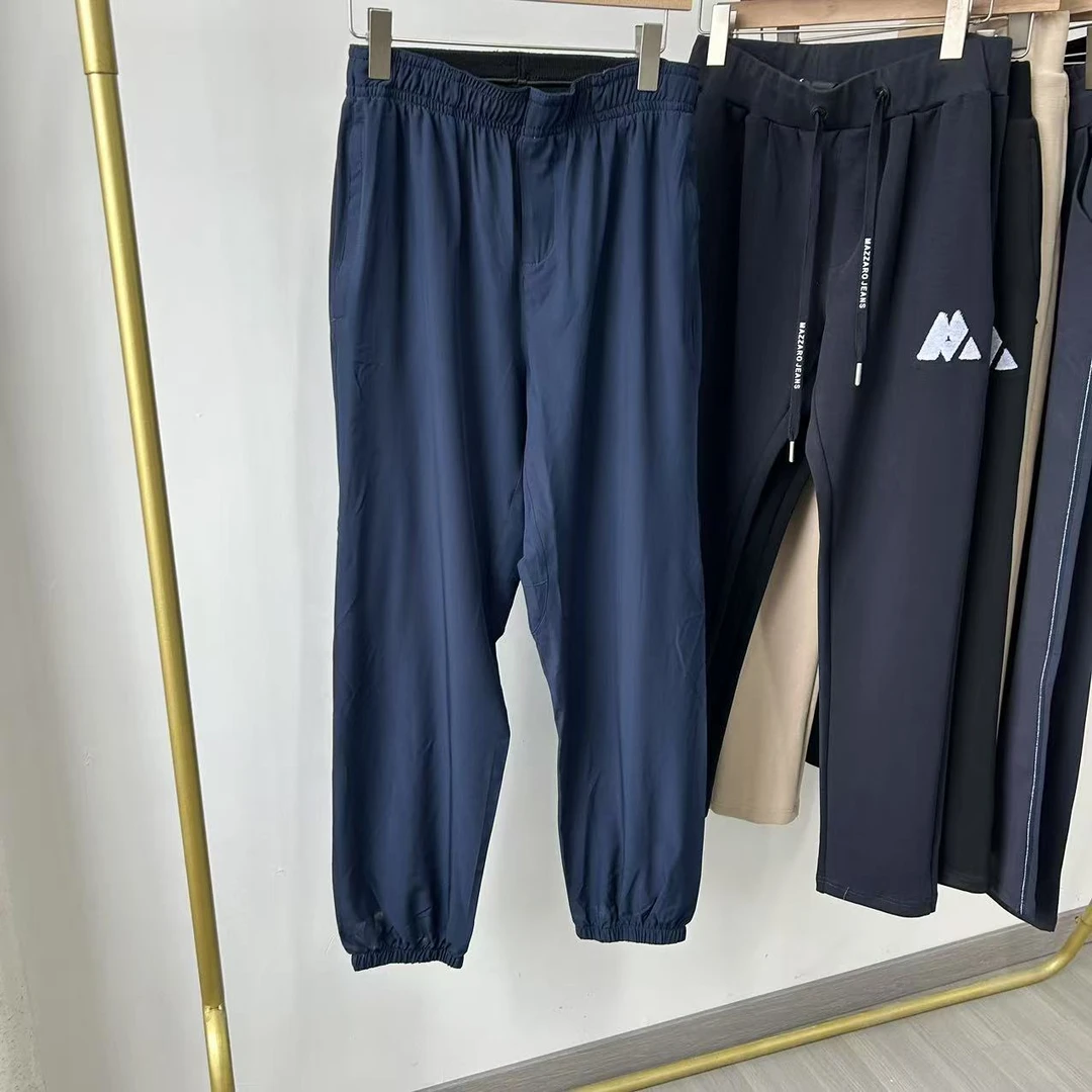 男士夏季束脚冰丝裤休闲长裤K-3709