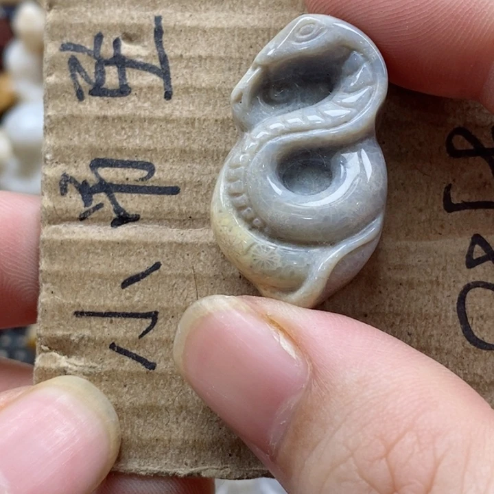 颈饰未镶嵌硅化珊瑚（珊瑚玉）独*者