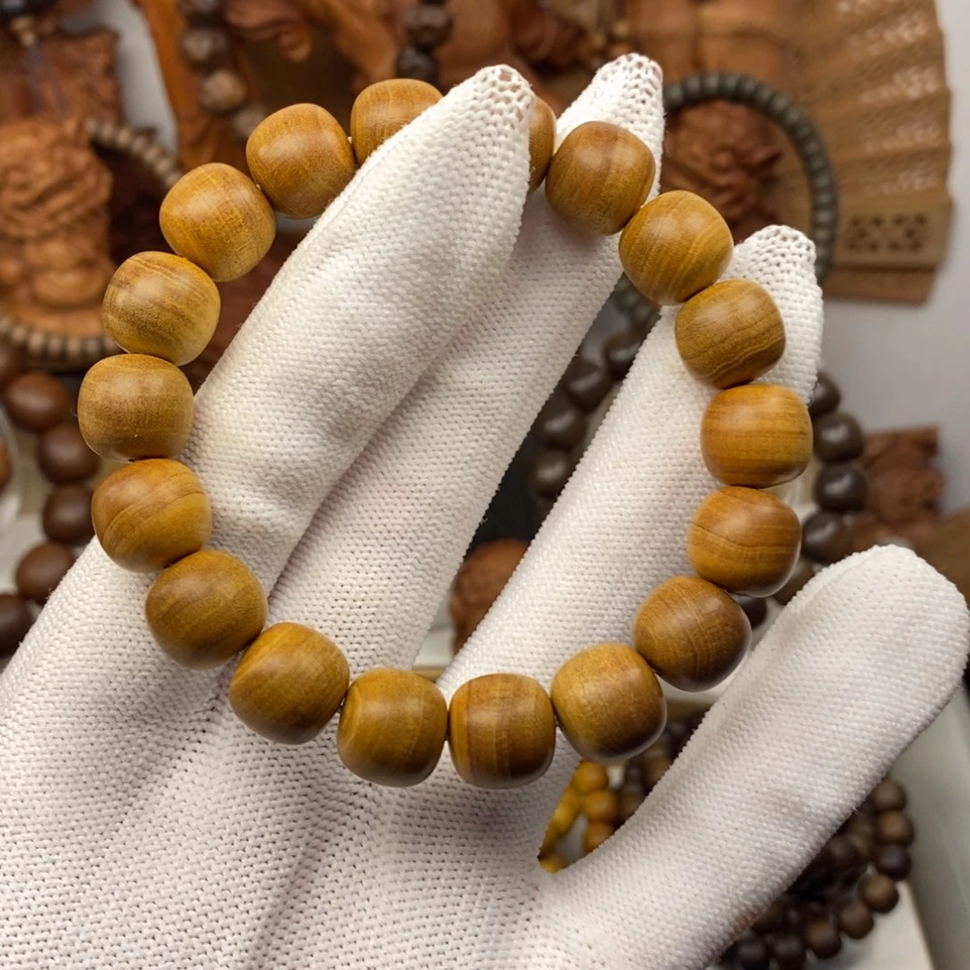 檀香木手串/手链迈索尔老山檀香11.12横纹奶香