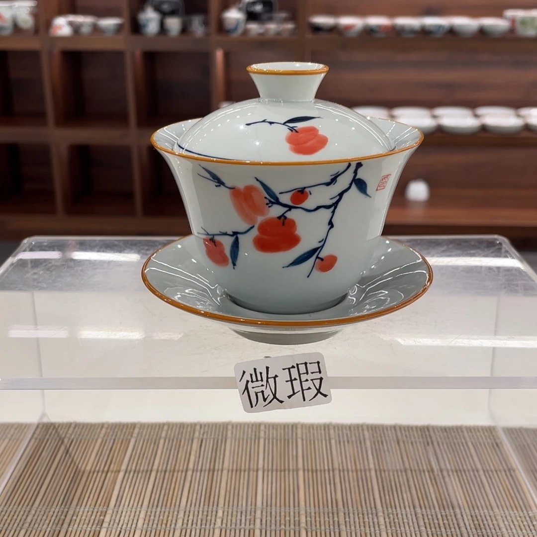 有瑕釉下彩纯手绘