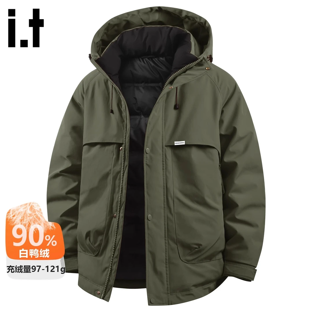 it FINGERCROXX潮牌羽绒服2025冬季新款防寒保暖外套美式复古夹克