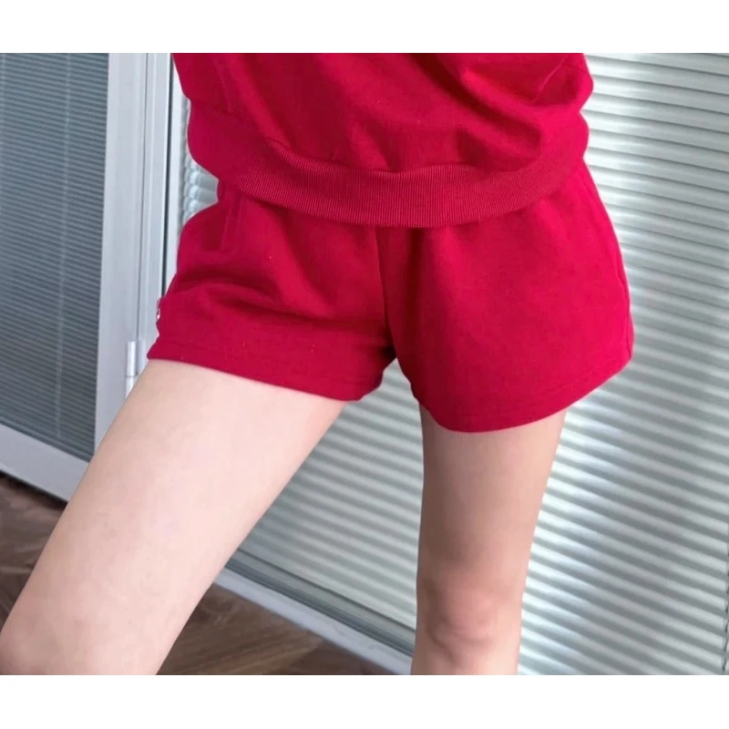 《cx专属》2025 ALO时尚潮流运动休闲女款卫裤宽松短款(H008)