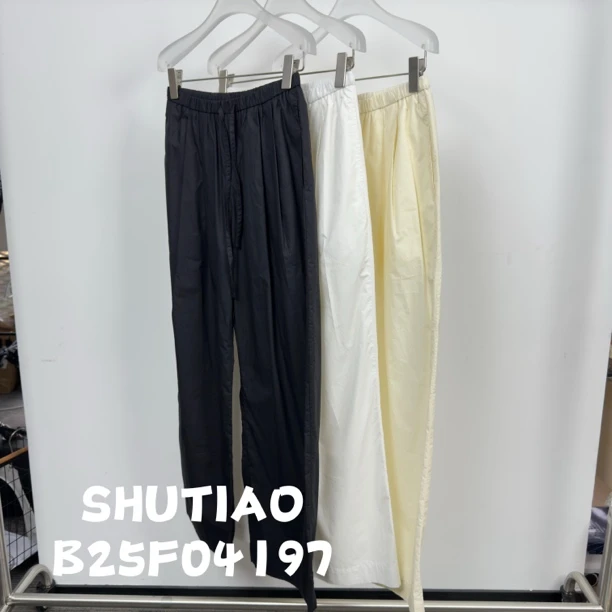 【SHUTIAO】2025夏季：新款小众设计款裤子B25F04197