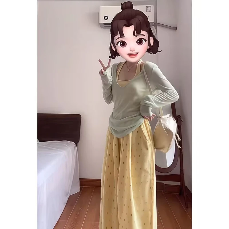 早春网红长袖甜美套装女2025新款夏季洋气休闲时尚裤子两件套女装