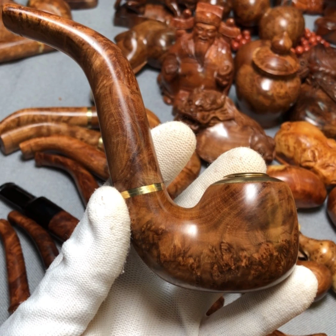 【闪购商品】木麻梨疙瘩火琉璃手把件