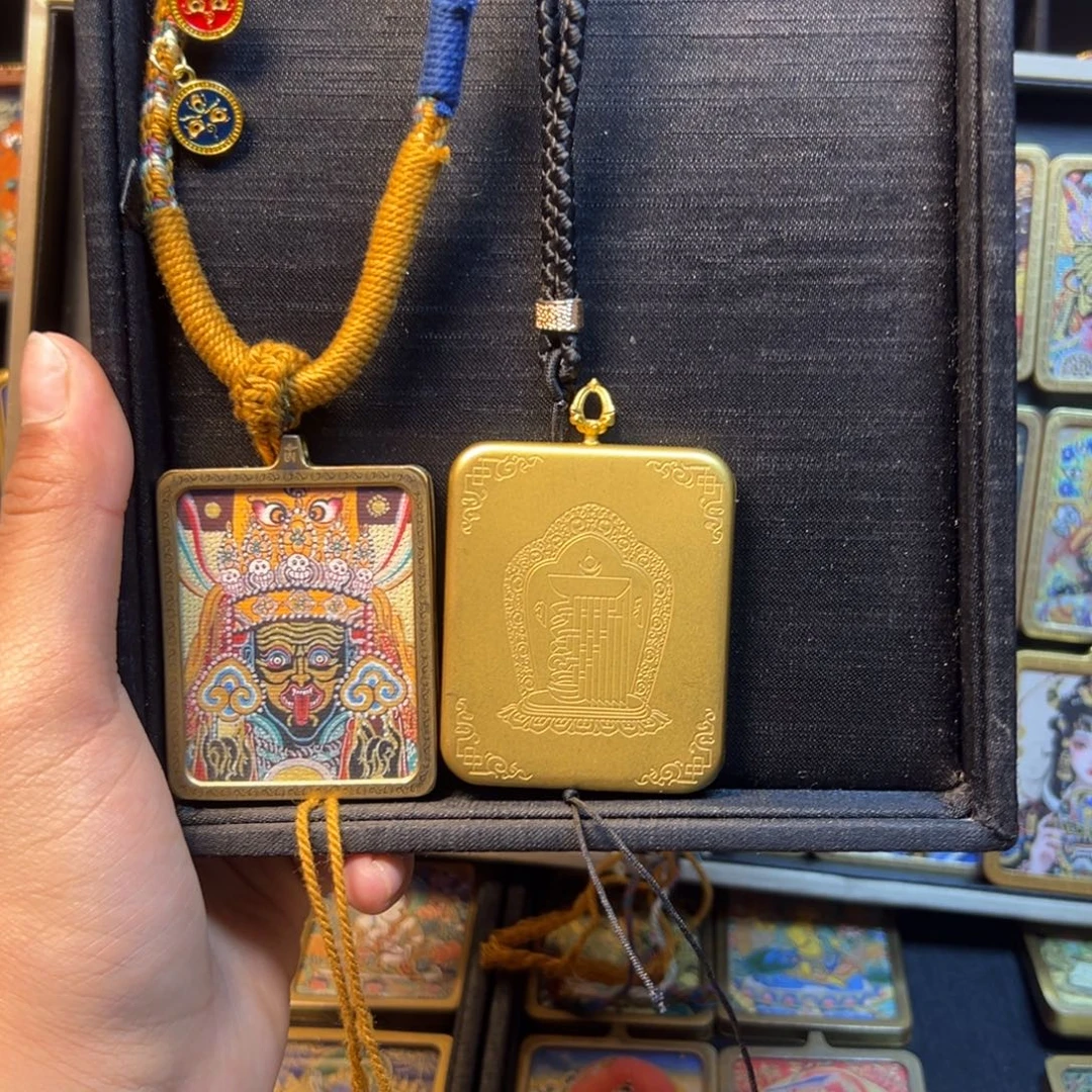 k***s吊坠单面黄铜扎基拉姆本尊绳1