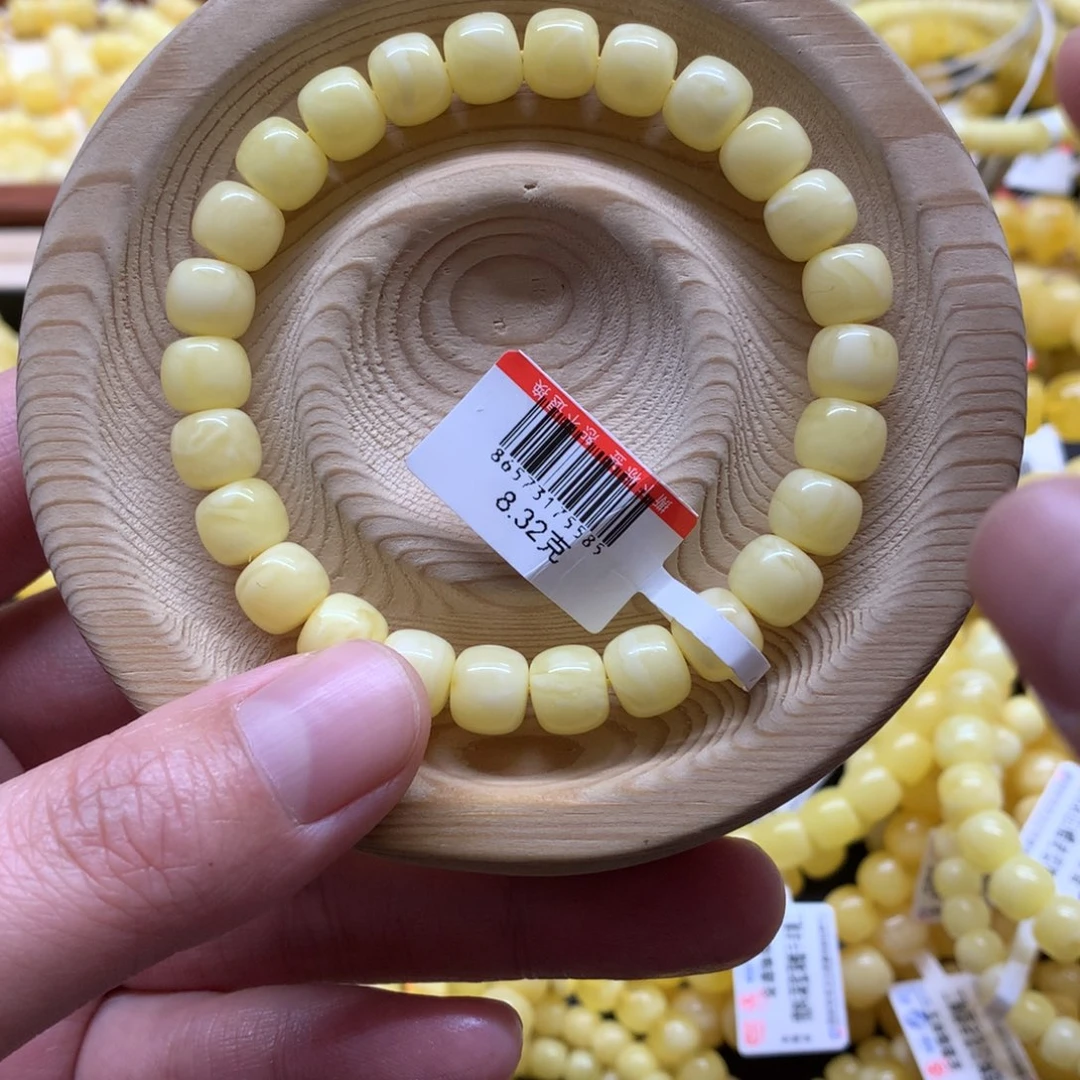 蜜蜡手链未镶嵌花***般蜜蜡