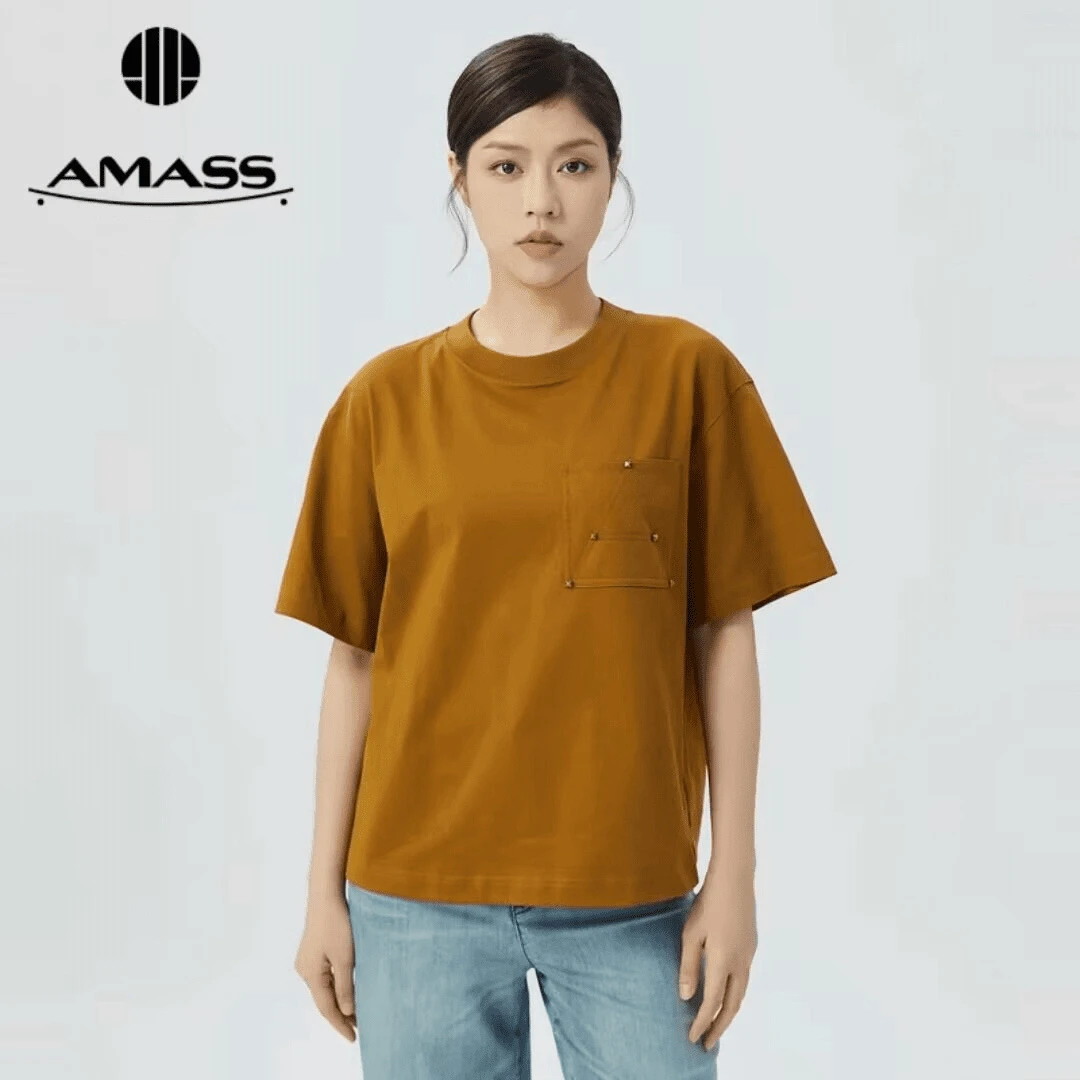 AMASS/阿玛施简约舒适时尚百搭宽松T恤5300880