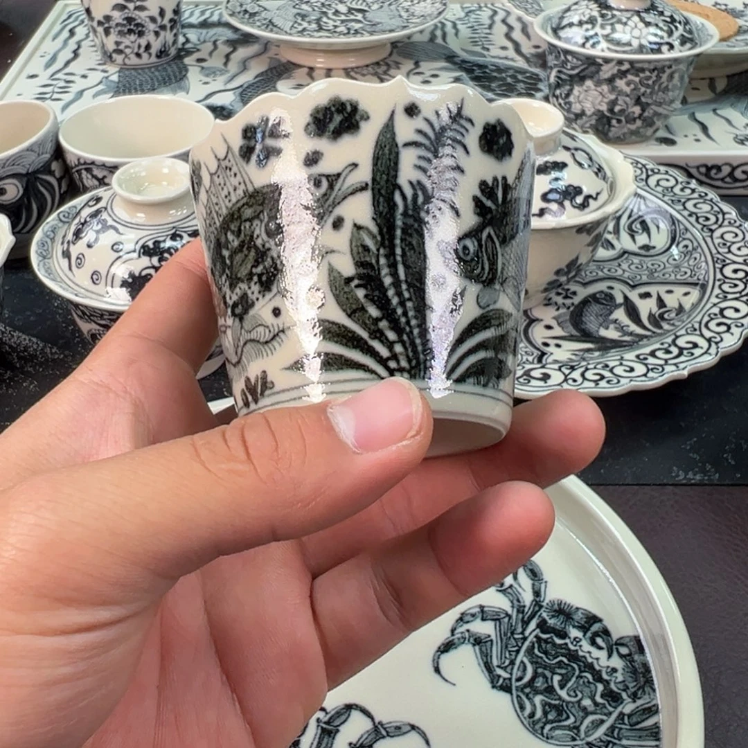 陶景德镇手工收据陶瓷