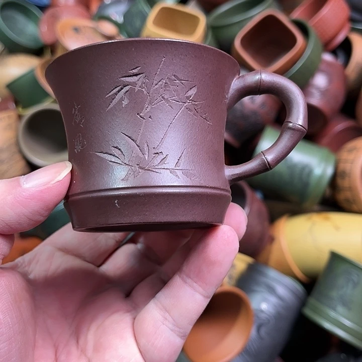 紫砂茶杯全手工紫砂主人杯