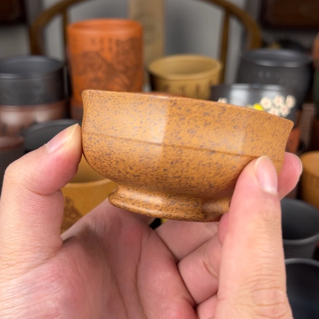 紫砂茶杯紫砂主人杯 手工制作