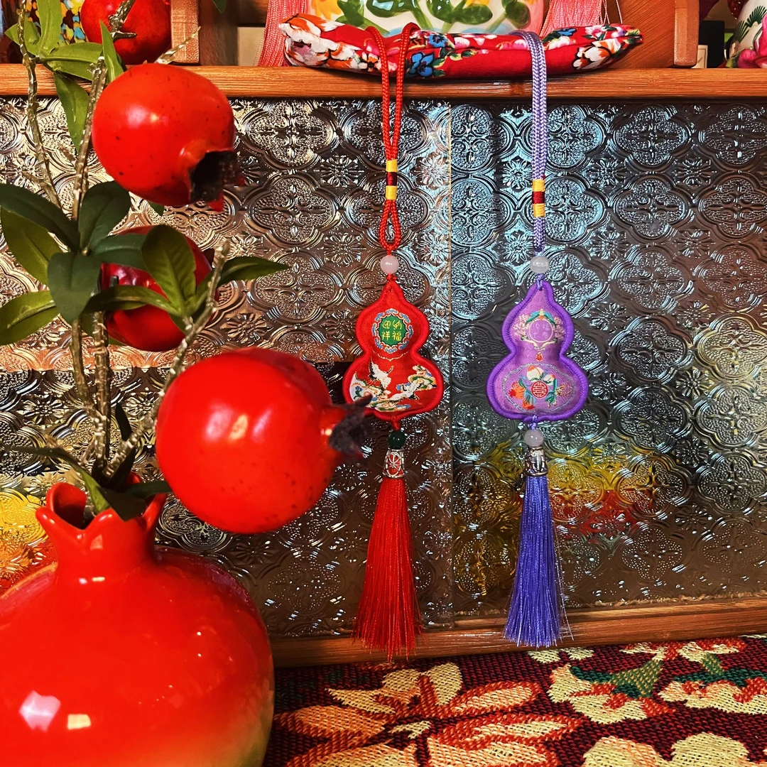 葫芦挂件香囊刺绣小香包随身古风香袋礼品车载福袋挂饰平安符