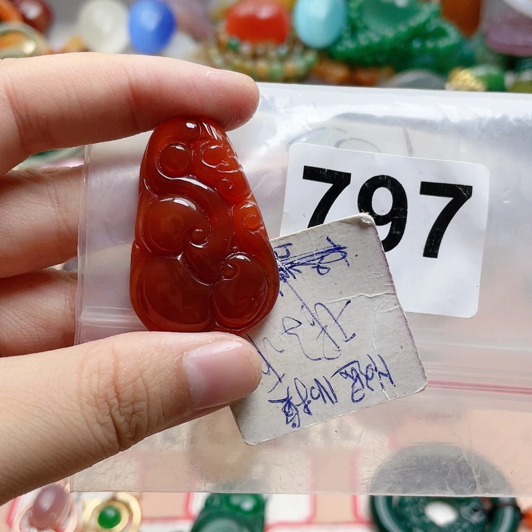 合金颈饰玛瑙/玉髓芒*
