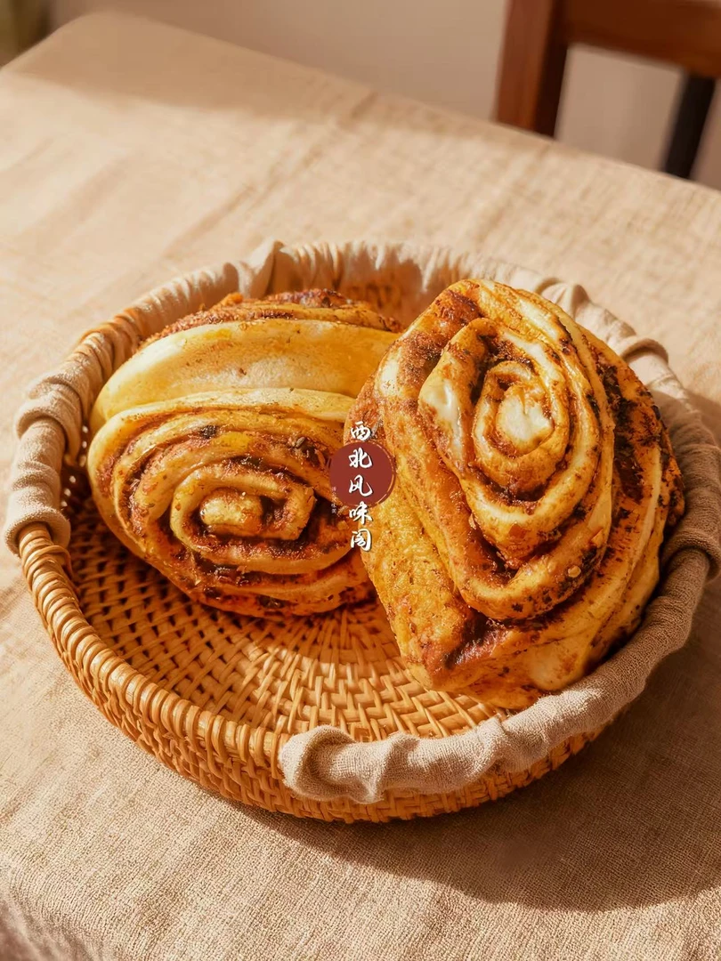 西北特色辣子花卷&红糖开花馒头满满都是料，香迷糊了