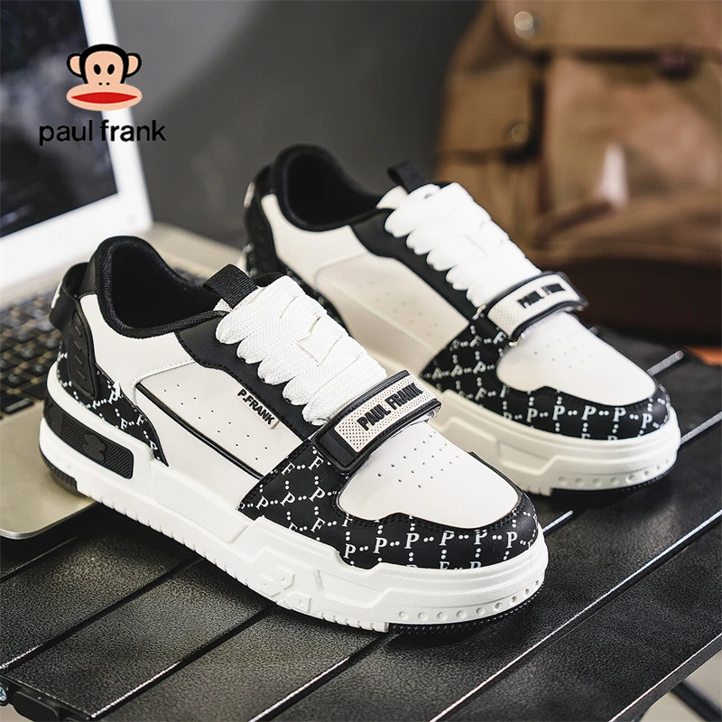 【清仓】大嘴猴男女鞋板鞋2025秋季新款皮面休闲鞋运动百搭厚底情侣