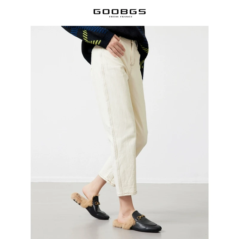 谷邦GOOBGS 纯色棉牛仔裤 G2495221