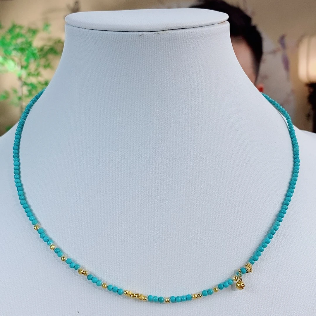 18K金镶嵌绿松石珠宝奇石