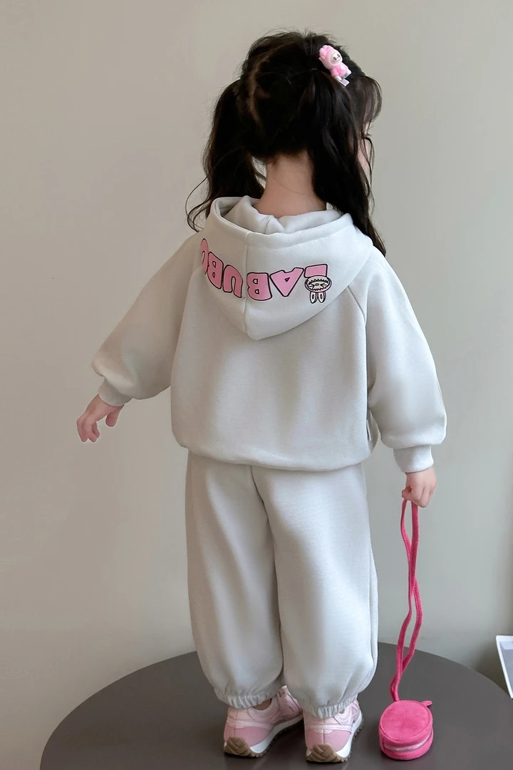 秋装新款套装可爱连帽卫衣卫裤公主裙秋款两件套女童衣服春秋童装