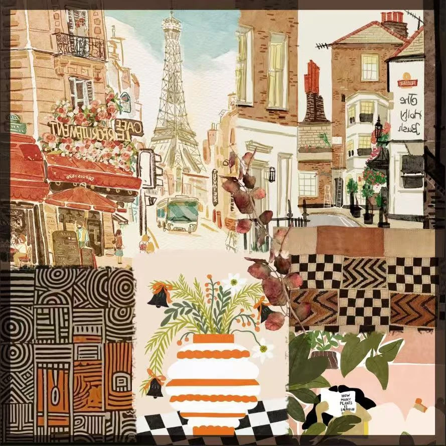 【羊毛方巾】原创个性时尚复古柔和方巾文艺轻奢母亲节礼物