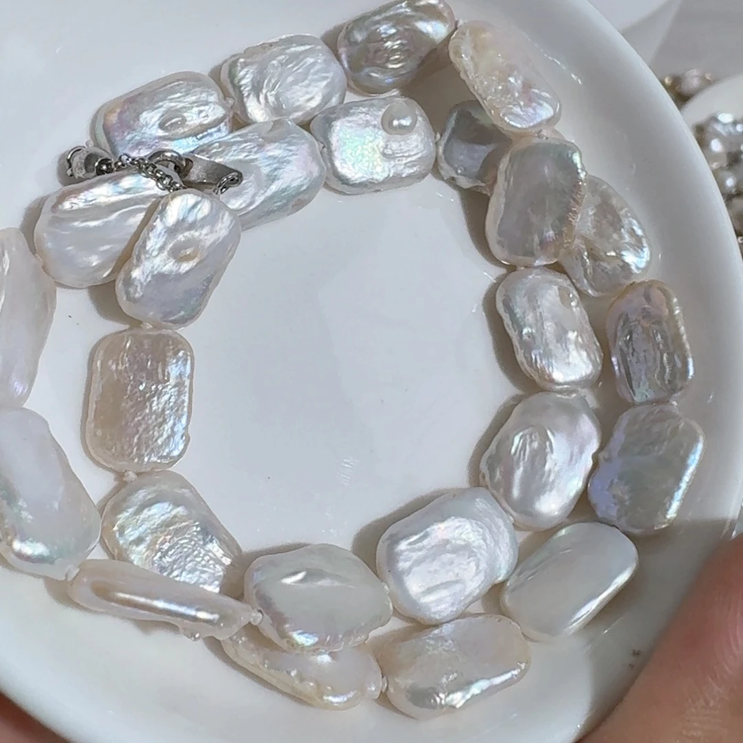 淡水珍珠颈饰银S925镶嵌