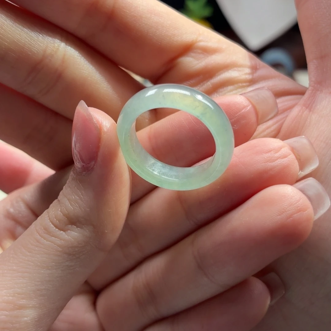 未镶嵌戒指翡翠冰冰戒 16-17