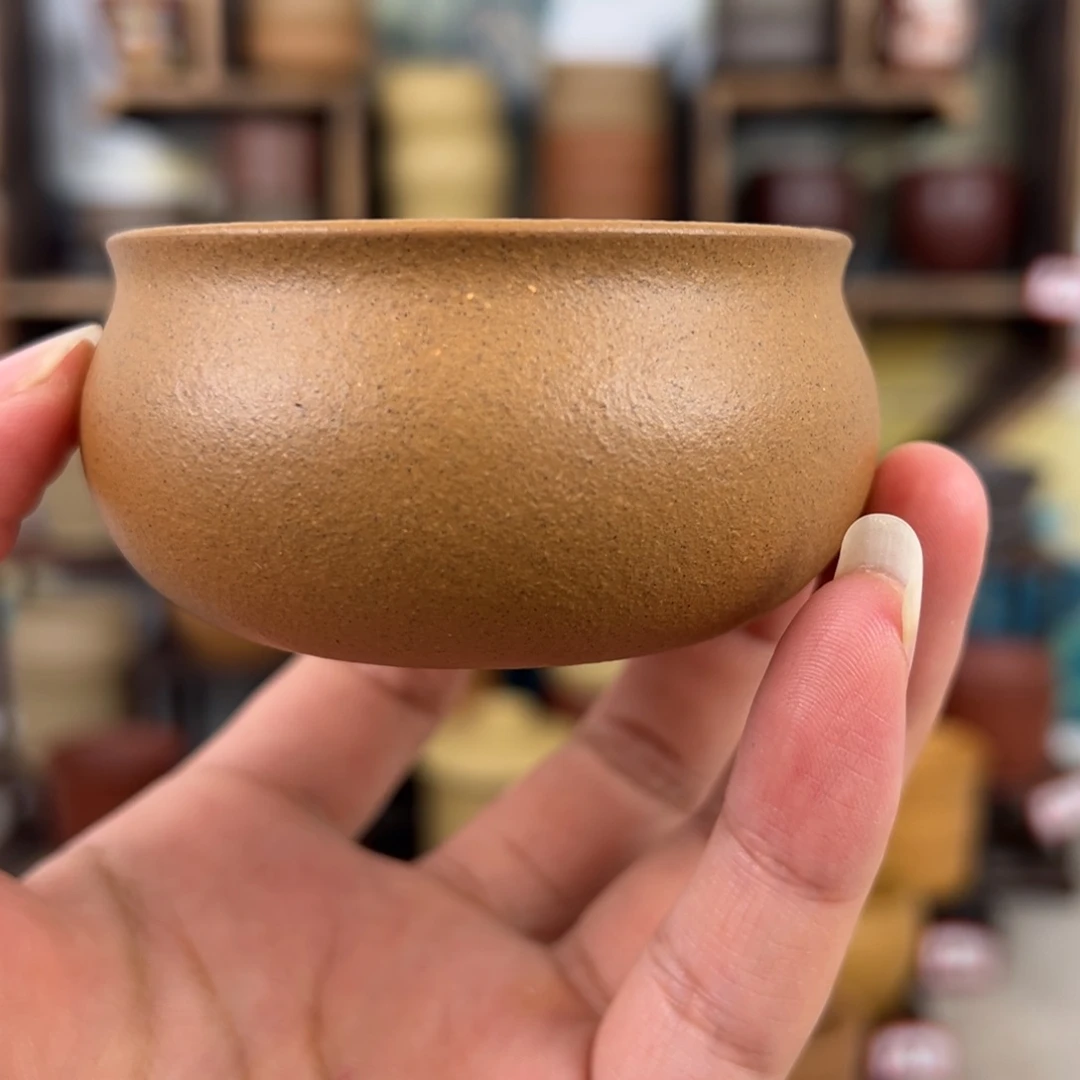 紫砂茶杯拙器甄选，纯原本矿。