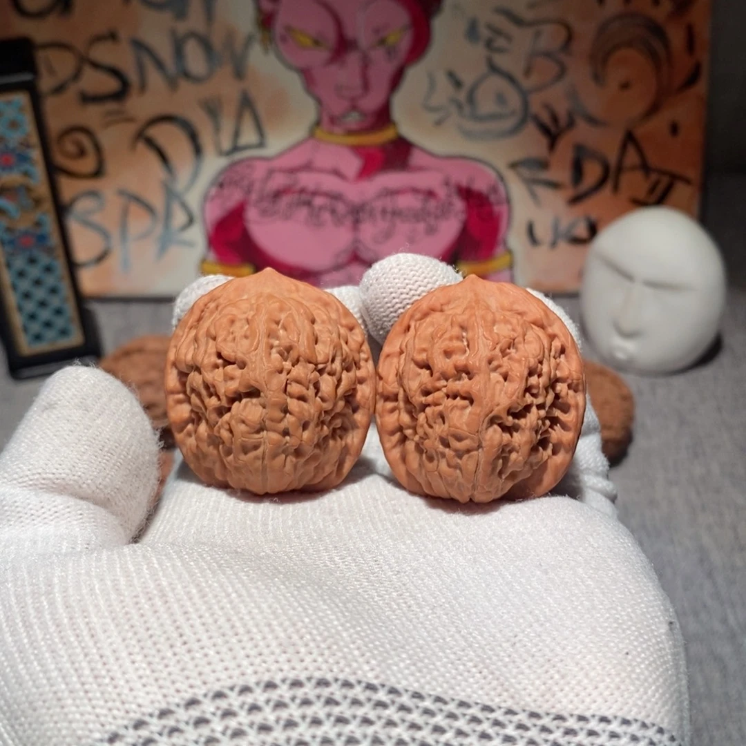 吊坠文玩核桃35莲花