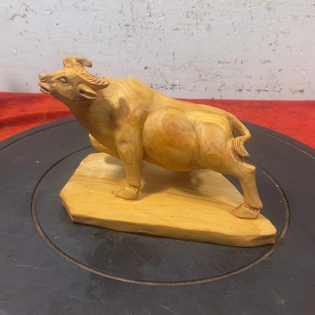 柏木（崖柏）崖柏摆件（牛摆件