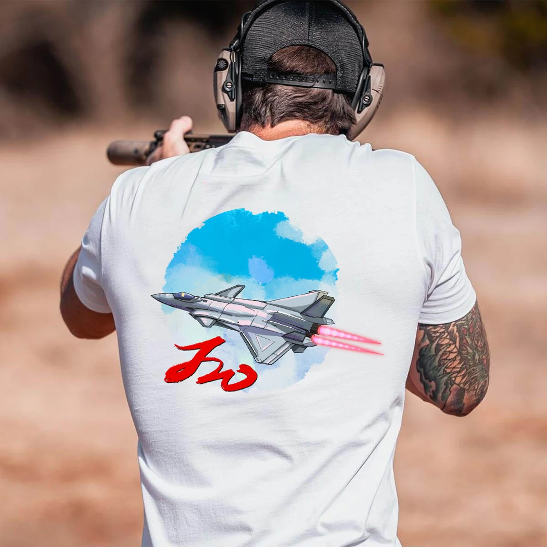 国家系列 国之重器J20 空天系列 新品T恤户外短袖夏季半袖T恤健身