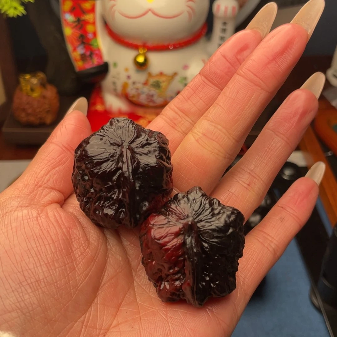 吊坠文玩核桃枫叶红34
