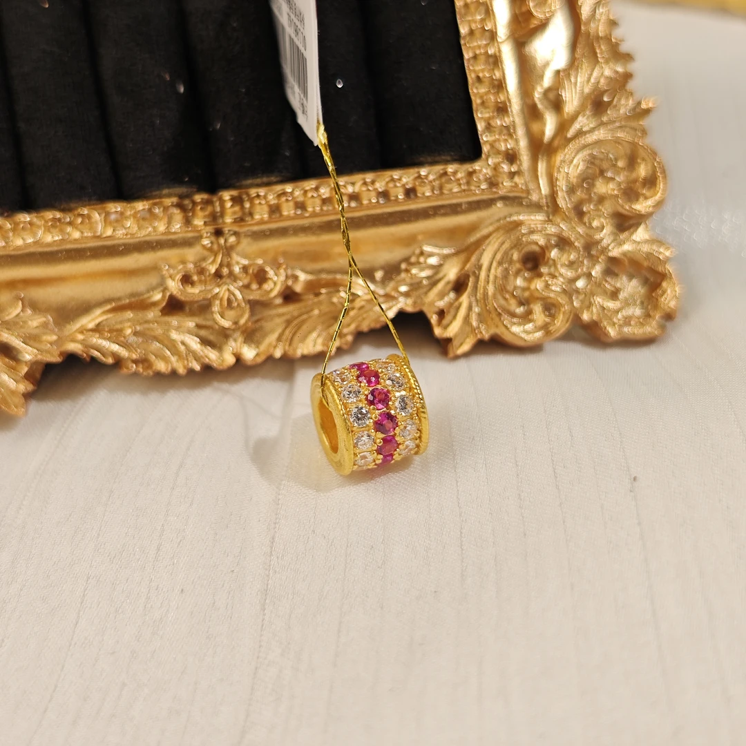 足金999  路路通小蛮腰吊坠