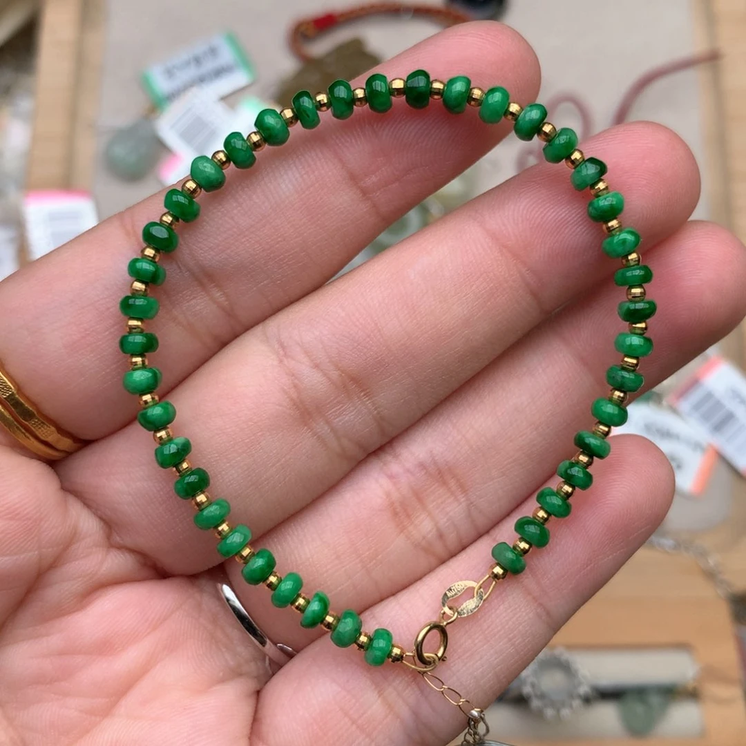 【闪购商品】18K金镶嵌挂件翡翠一