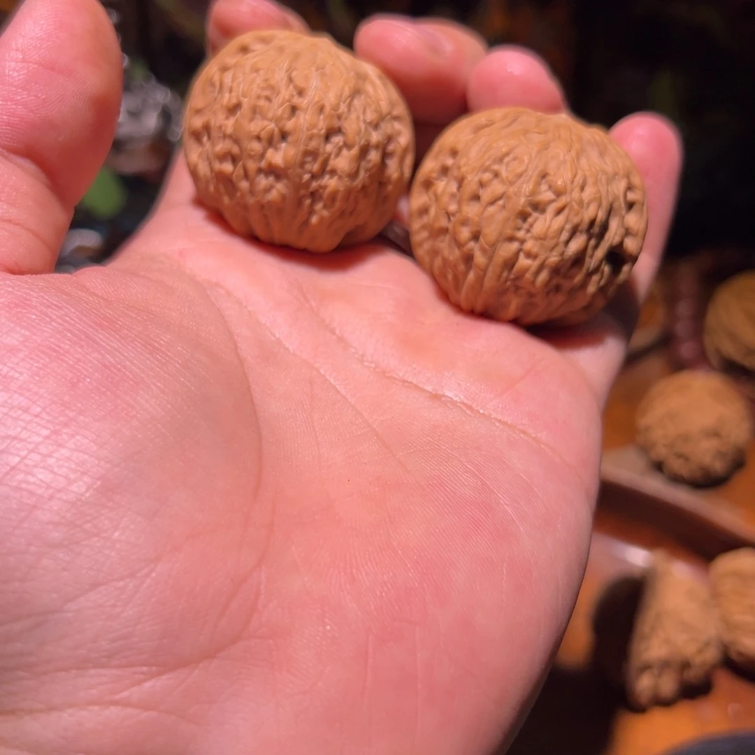 吊坠文玩核桃39铁锤一对