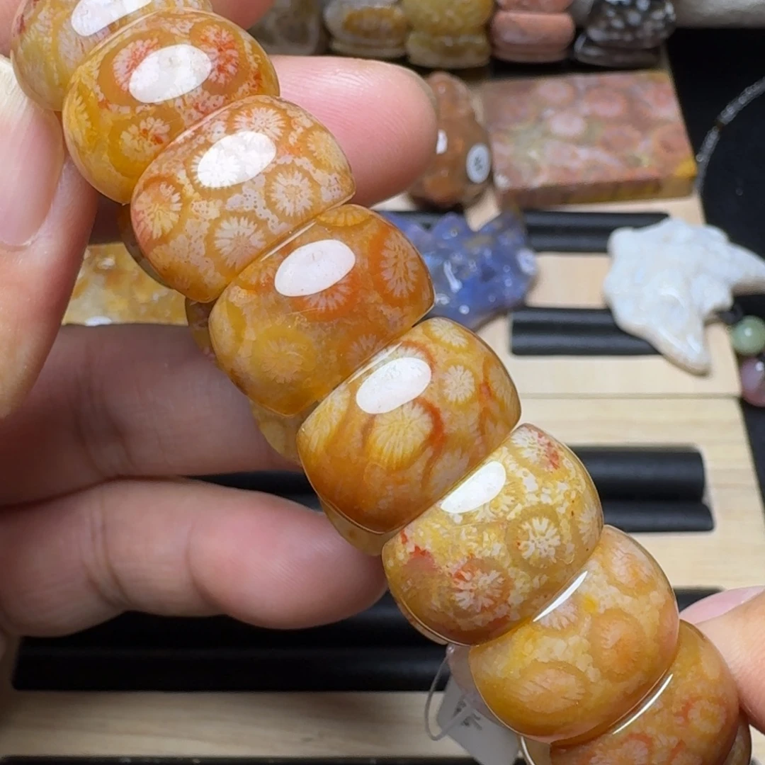未镶嵌纯天然色有机玉石保真色硅化玉
