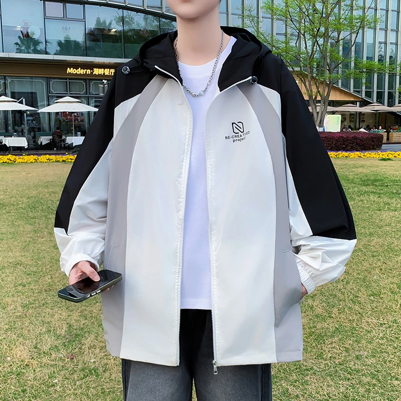 男大童防晒衣夏季2025新款青少年防晒服薄款外套夏装宽松皮肤衣潮