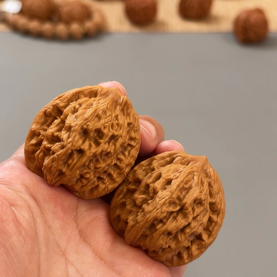 桃核把件39+全品狼牙麦穗虎头A365