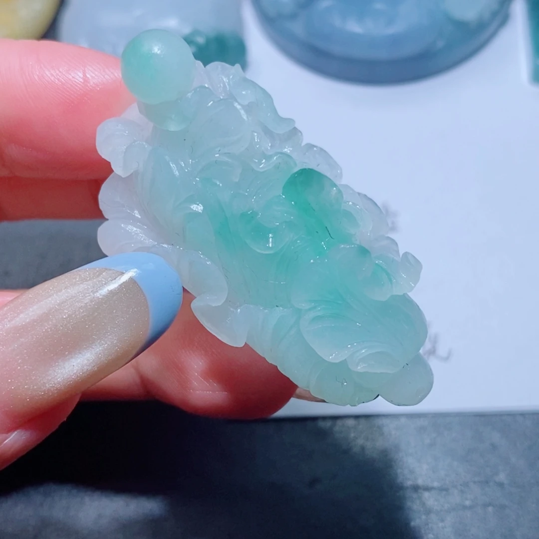 定制翡翠未镶嵌定制毛货翡翠挂件