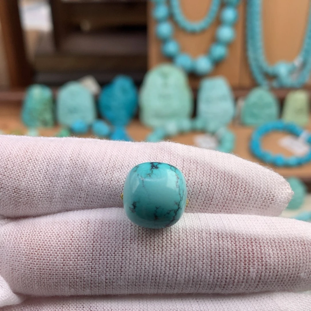 绿松石未镶嵌珠宝奇石13.6mm