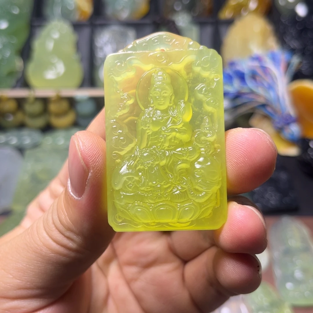 蛇纹石玉未镶嵌吊坠(不含链)