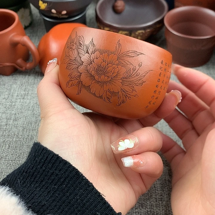 紫砂茶杯高端主人杯